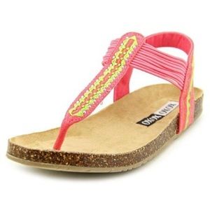 XOXO Womens ALINA Split Toe Casual Slide Sandals